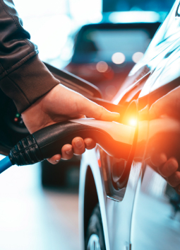 charging electric car
